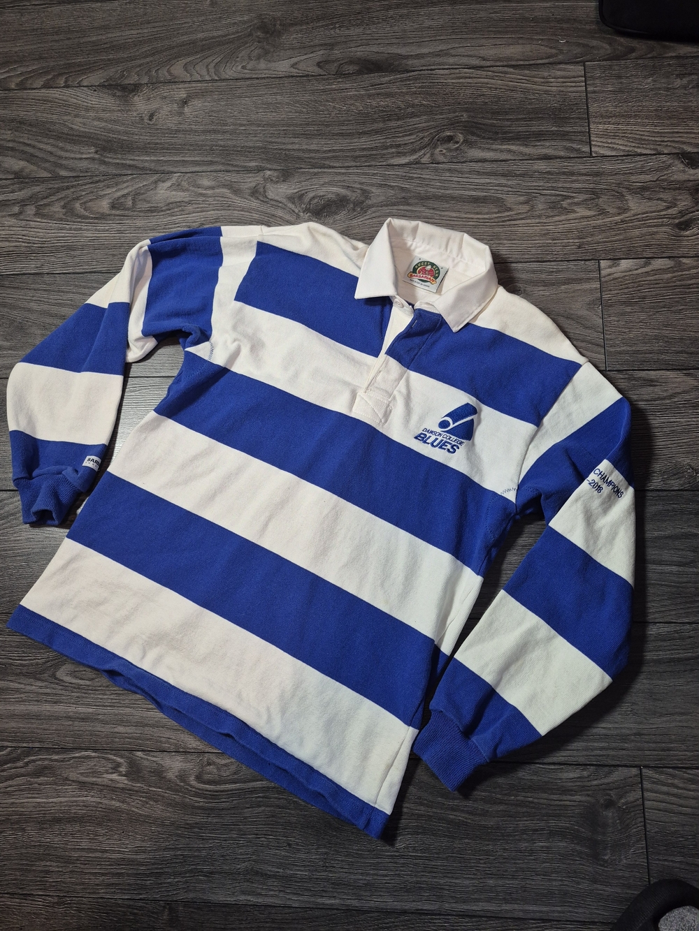 Barbarian Dawson College Blues Rugby Jersey - Player Issued 2017-18 Champions !!